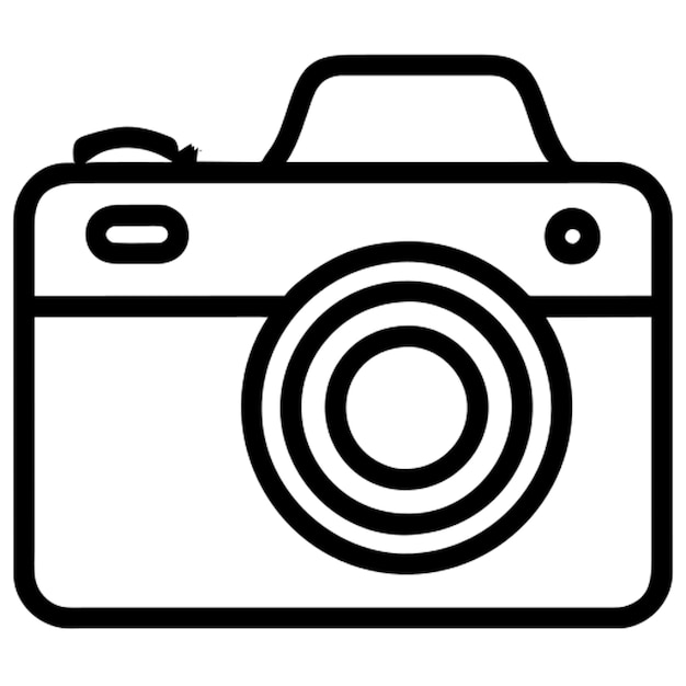 Contorno del icono de la cámara