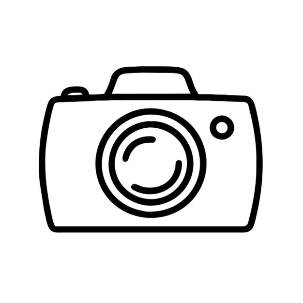 Contorno del icono de la cámara
