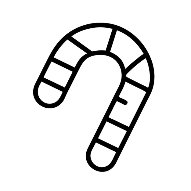 Contorno del icono de la caña de caramelo