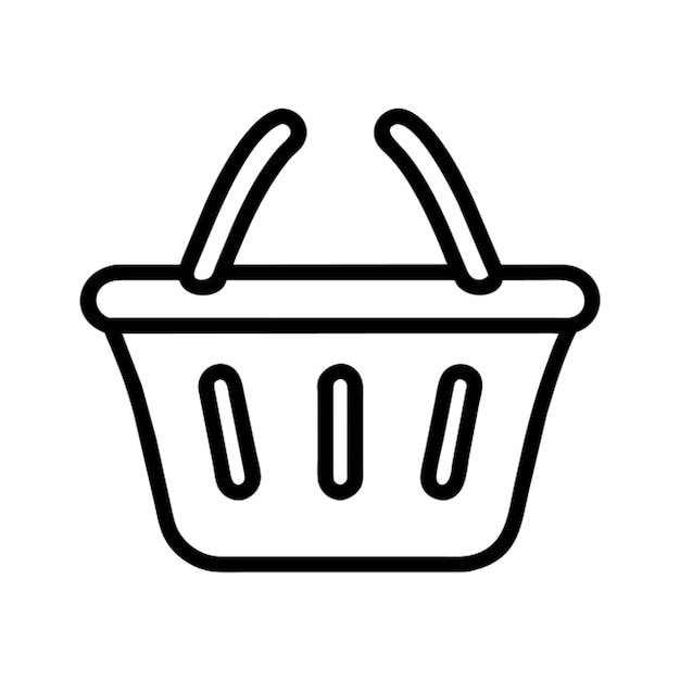 Contorno del icono de la canasta