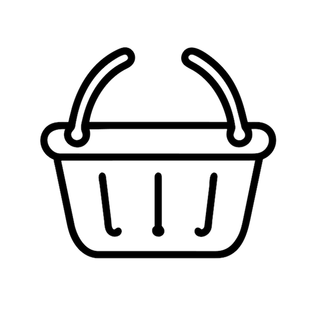Contorno del icono de la canasta