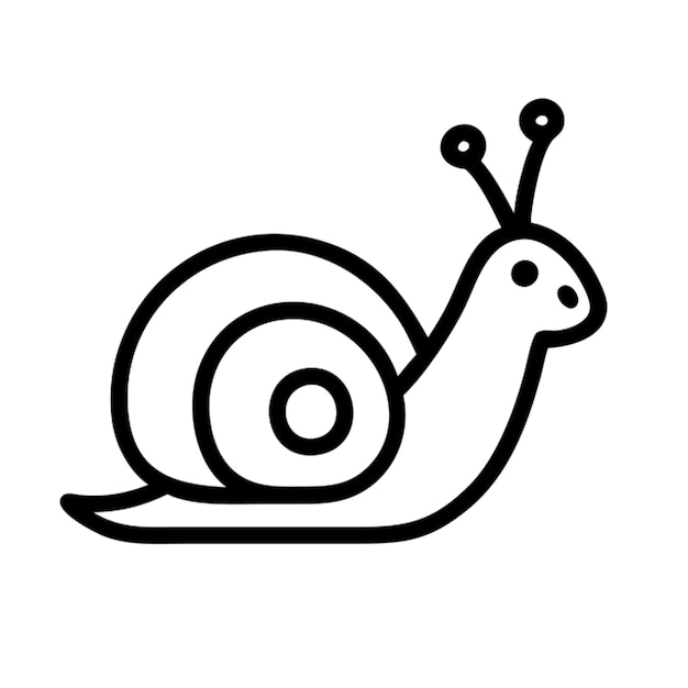 Contorno del icono del caracol