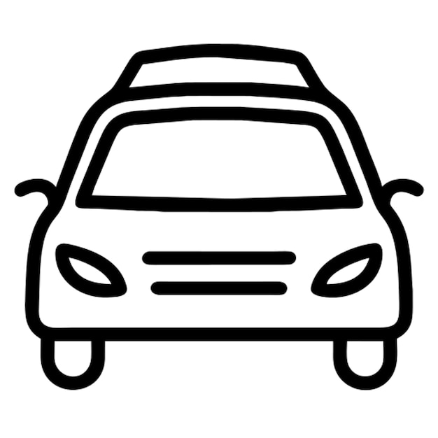 Contorno del icono del coche