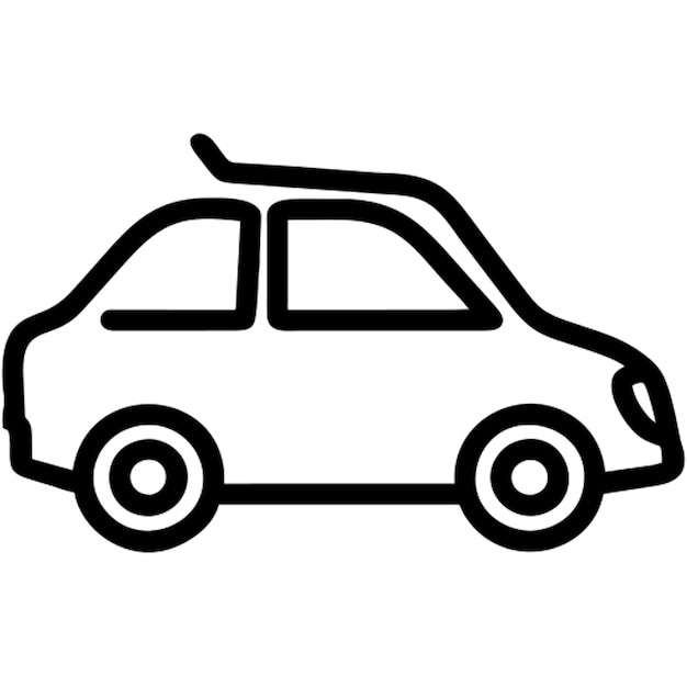 Contorno del icono del coche