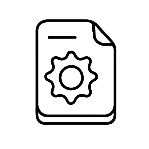 un contorno de icono de consultor de papel