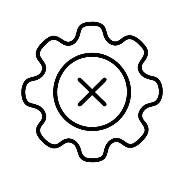 con un contorno de icono de cruz