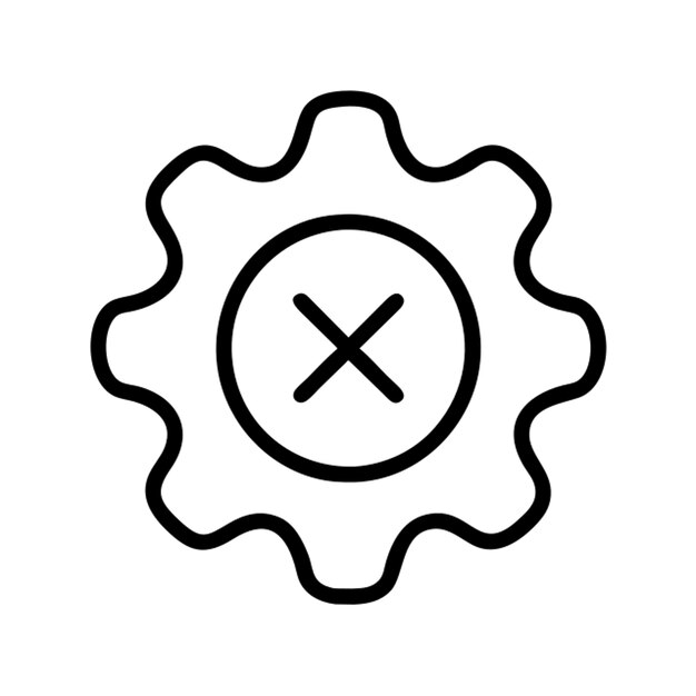 con un contorno de icono de cruz