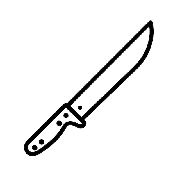 Contorno del icono del cuchillo