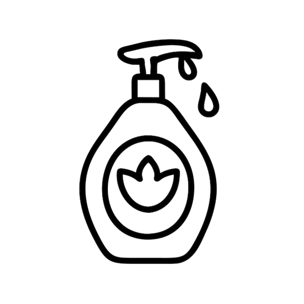 Contorno del icono de cuidado del cuerpo