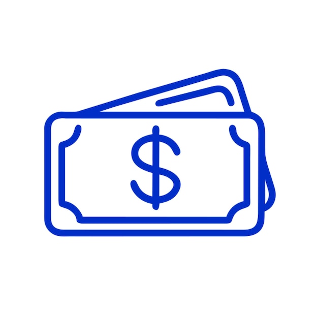 el contorno del icono del dinero