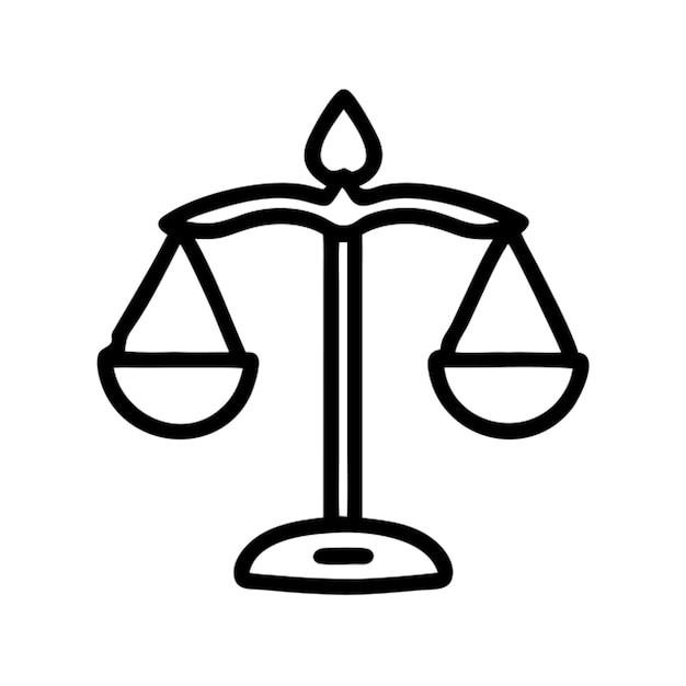 Contorno del icono de la escala