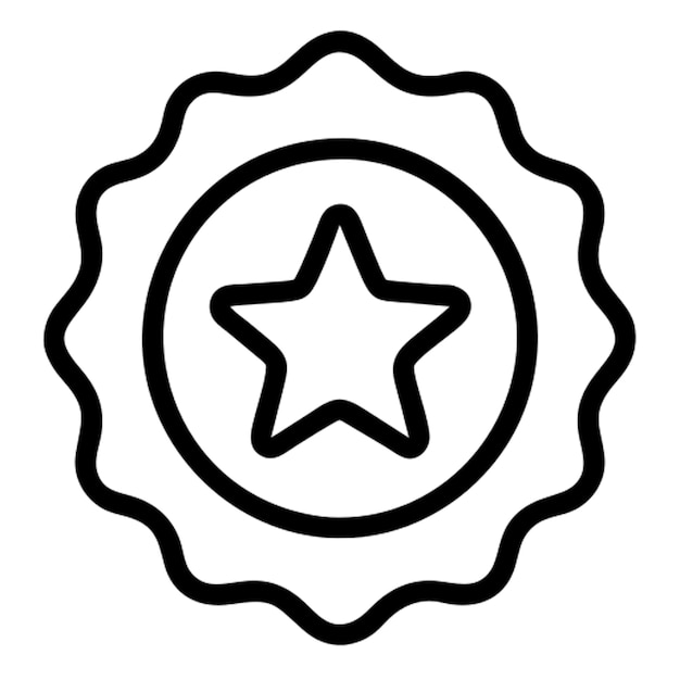 Contorno del icono de la estrella