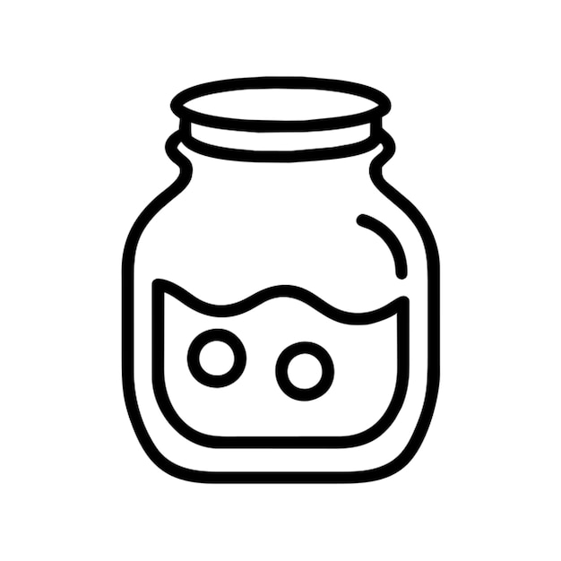 Contorno del icono del frasco