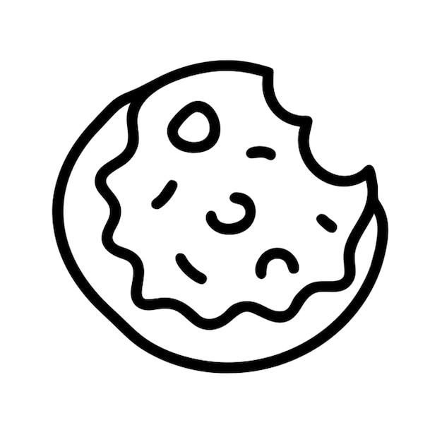 Contorno del icono de la galleta