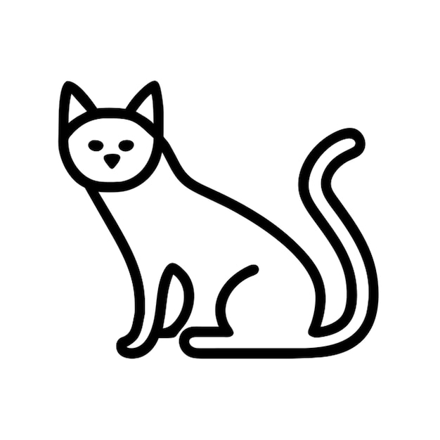 Contorno del icono del gato