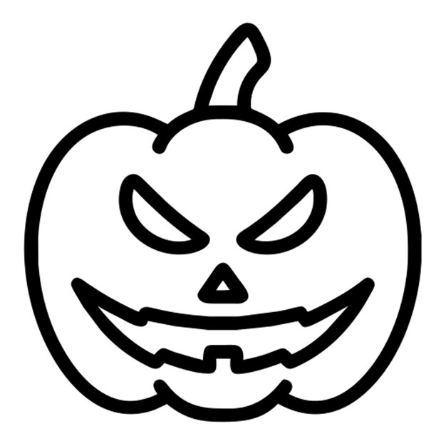 Contorno del icono de Halloween