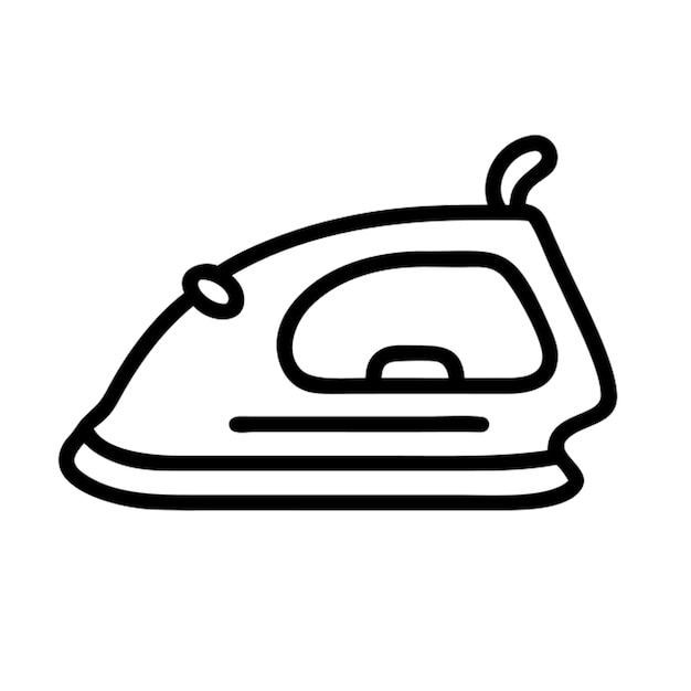 Contorno de icono de hierro caliente