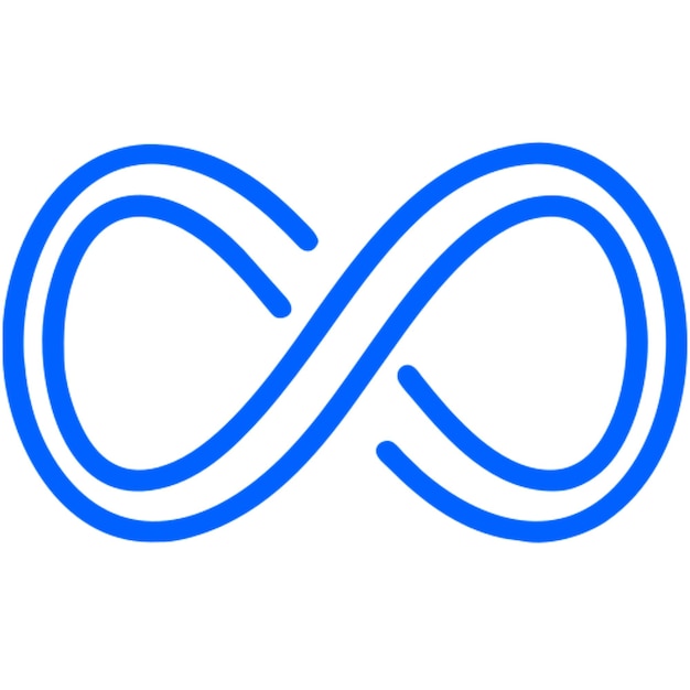 el contorno del icono del infinito