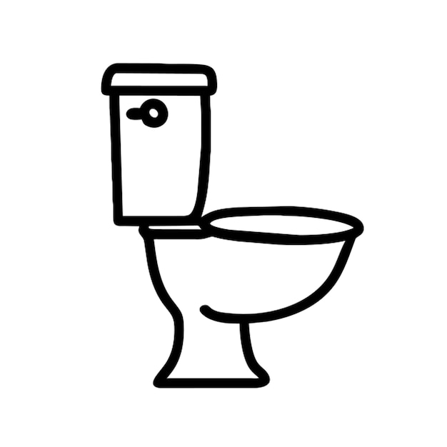 Contorno del icono del inodoro