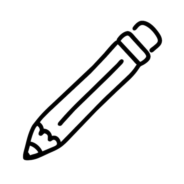 el contorno del icono del lápiz