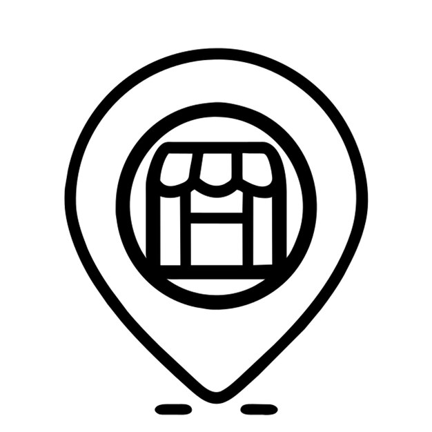 contorno de icono local
