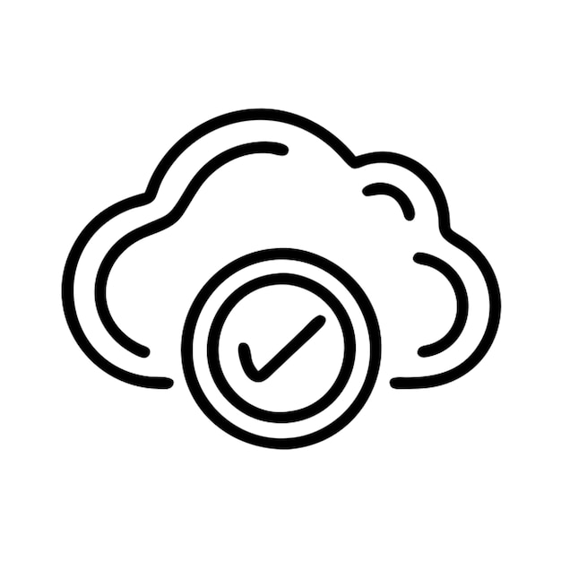 Contorno del icono de la nube