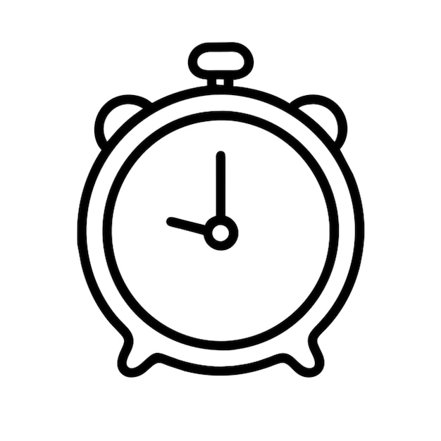 el contorno del icono de oclock