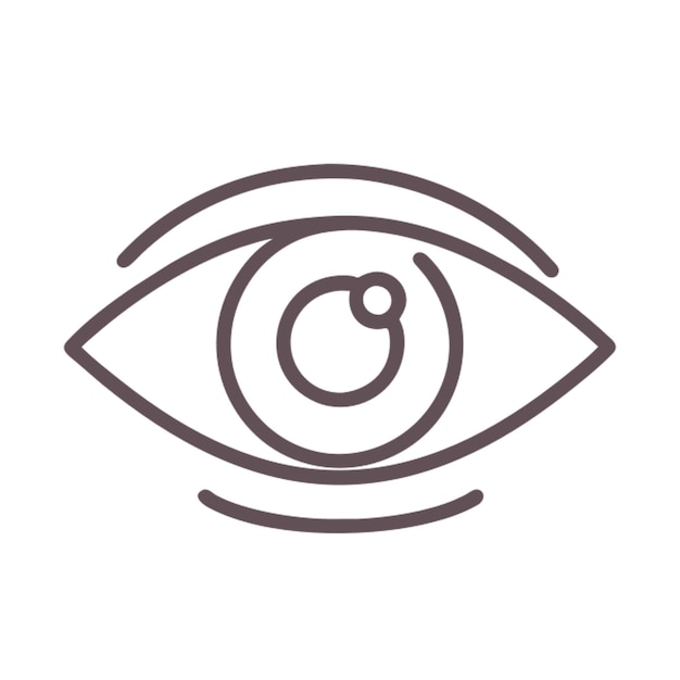 contorno del icono del ojo
