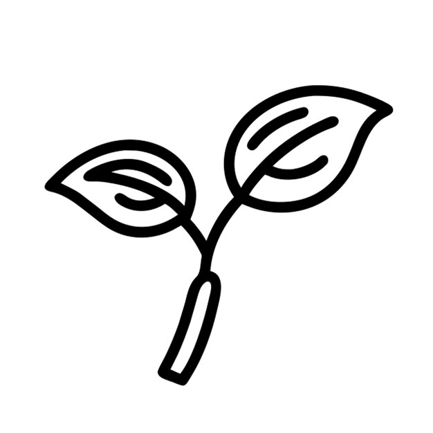 contorno de icono orgánico