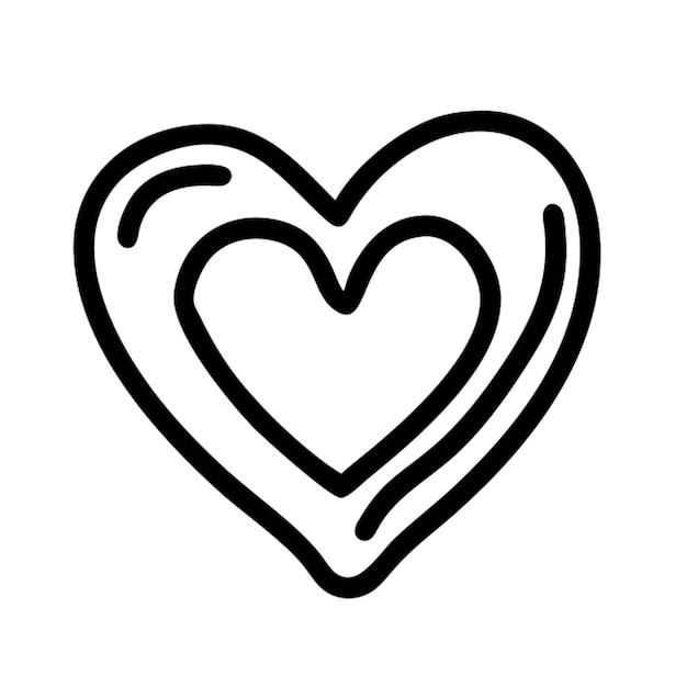 Contorno del icono del órgano del corazón
