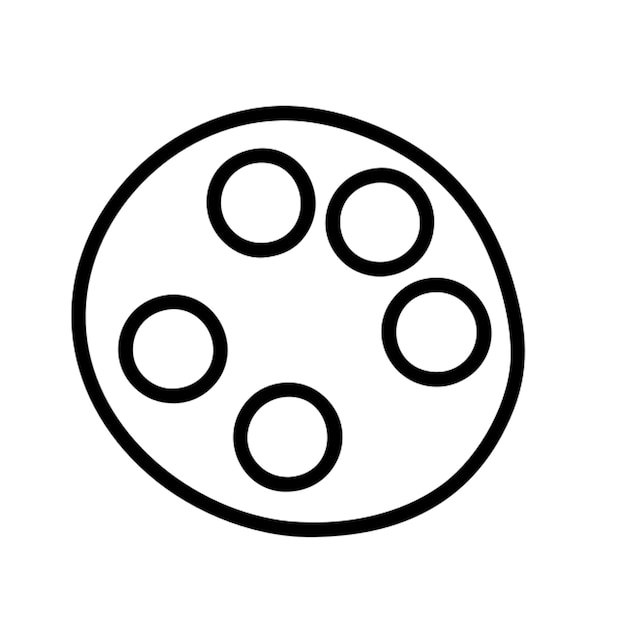 Contorno del icono de la paleta