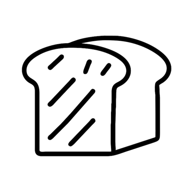 Contorno del icono del pan