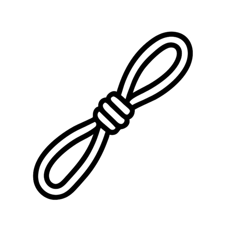 Vector contorno del icono del paracord