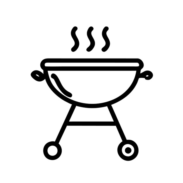 Contorno del icono de la parrilla