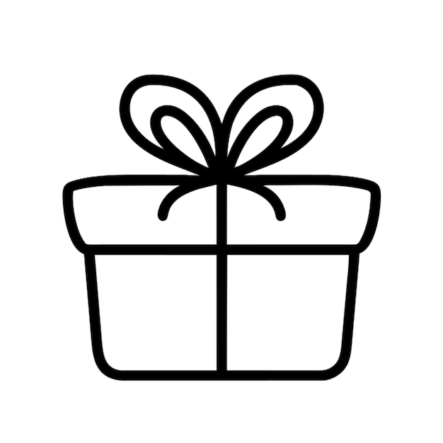 Contorno del icono de los regalos