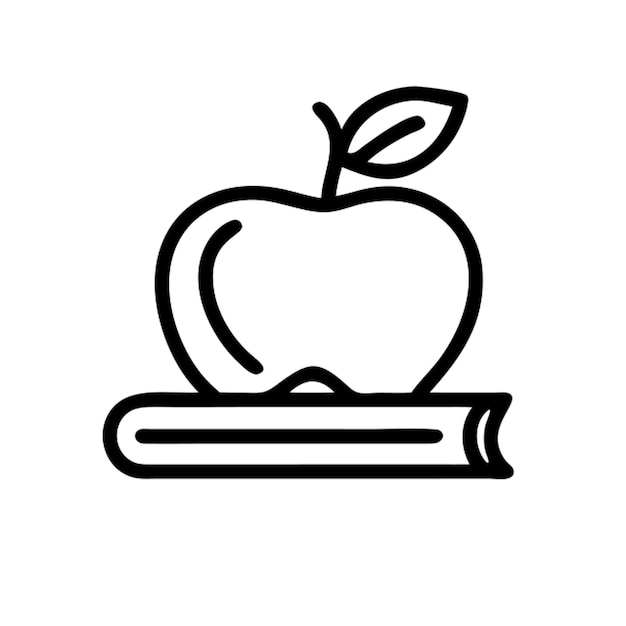 el contorno del icono de regreso a la escuela