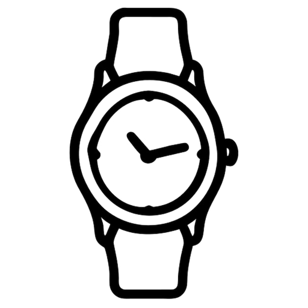 Contorno del icono del reloj