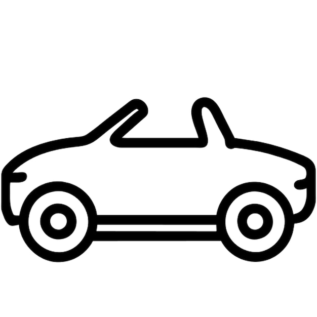 Contorno del icono del roadster
