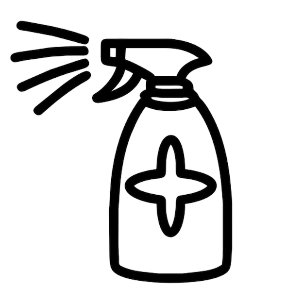 Contorno del icono de rociado