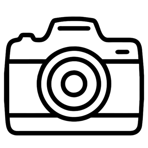 Contorno del icono del símbolo de la fotografía