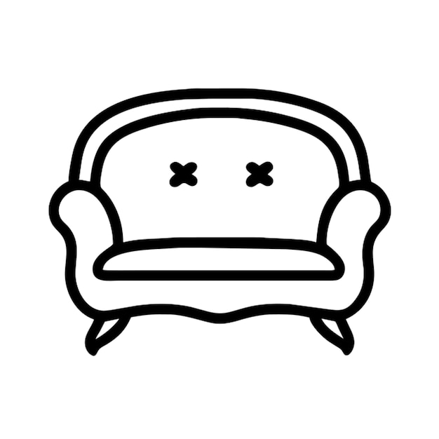 Contorno del icono del sofá