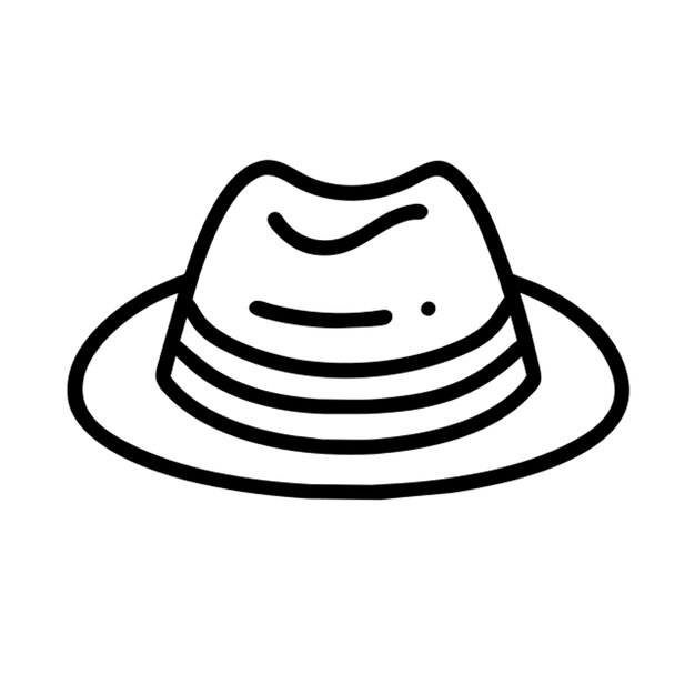 Contorno del icono del sombrero
