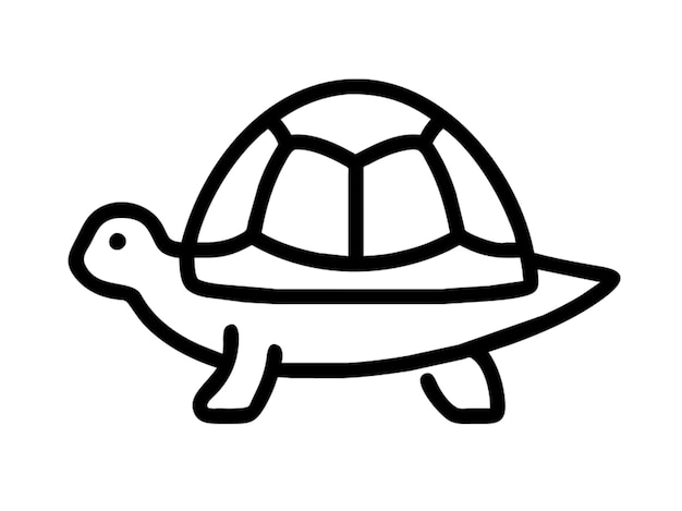 Contorno del icono de la tortuga