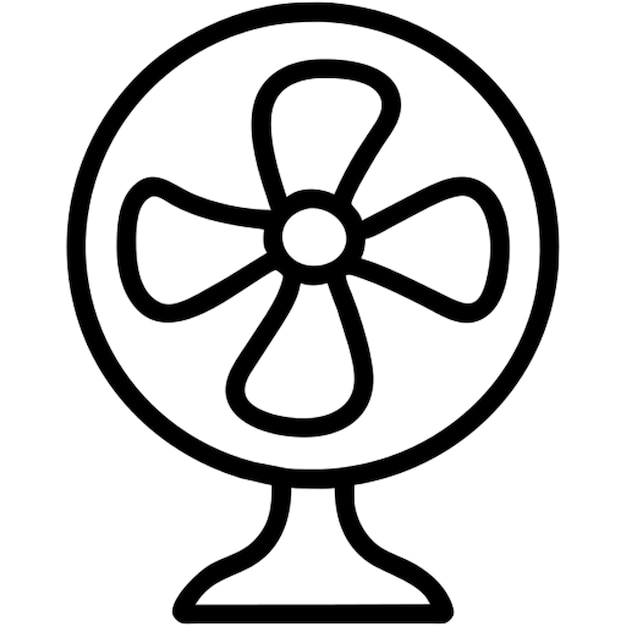 Contorno del icono del ventilador