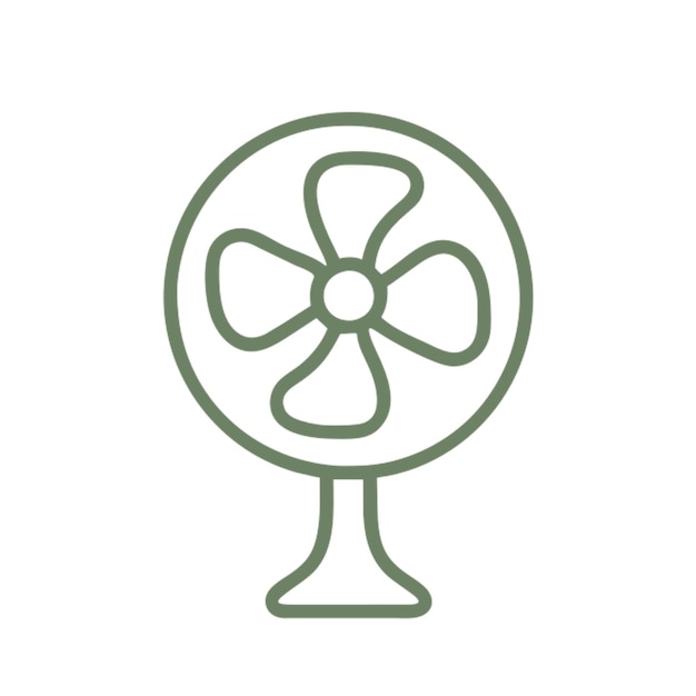 Contorno del icono del ventilador