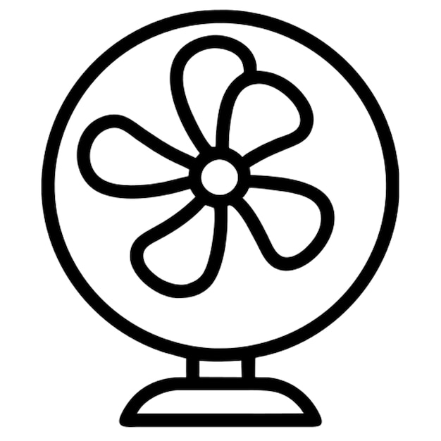 Contorno del icono del ventilador
