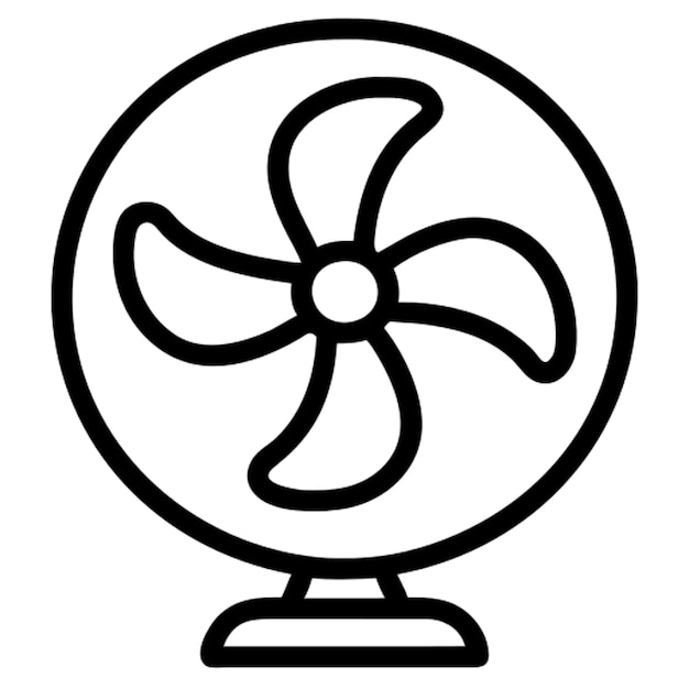Contorno del icono del ventilador