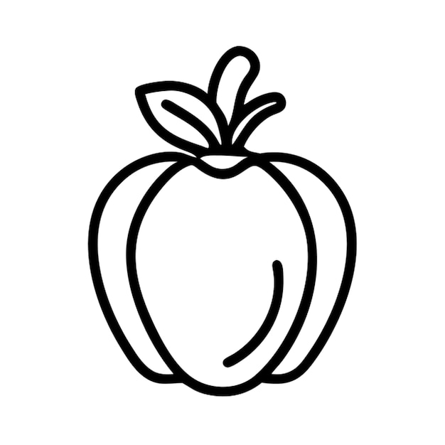 Contorno del icono de las verduras