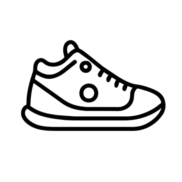 Contorno del icono de las zapatillas de deporte