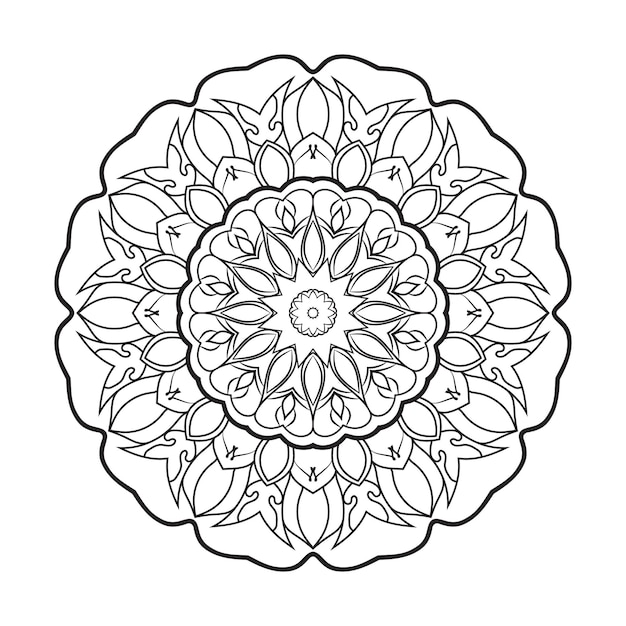 contorno mandala. Mandalas para colorear libro